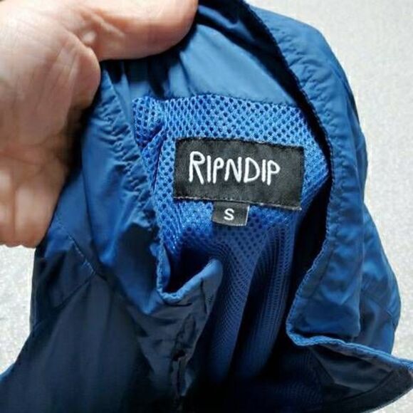 RIPNDIP Must Be Nice Half Zip Anorak Jacket Blue SMALL Unisex - Picture 7 of 9